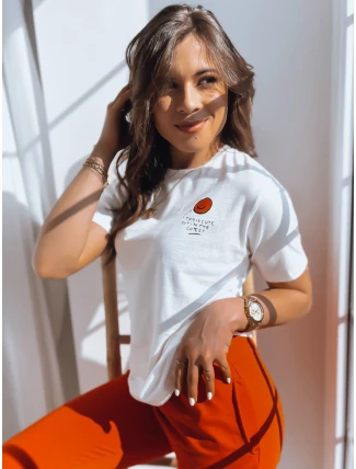 Dámské tričko THE CUTEST ecru FashionStreet RY2158