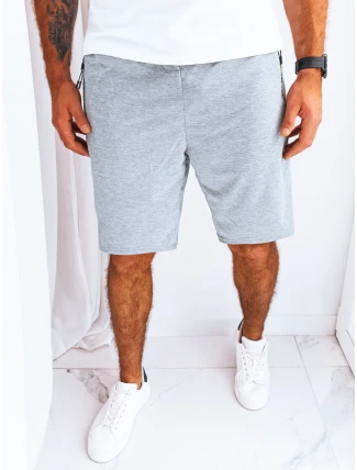 FashionStreet pánské světle šedé teplákové kraťasy SX2250