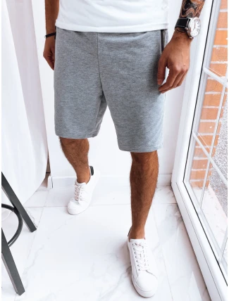 FashionStreet pánské světle šedé teplákové šortky SX2264