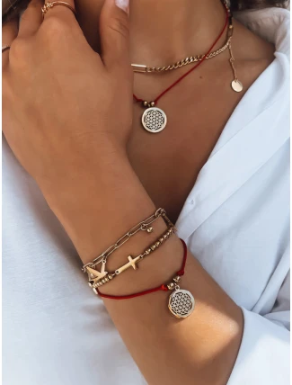 Náramek LANZAROTE červený FashionStreet LY0055 Náramek LANZAROTE červený FashionStreet LY0055