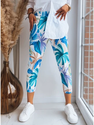 Dámské kalhoty FLOWER GARDEN green FashionStreet UY1473 Dámské kalhoty FLOWER GARDEN green FashionStreet UY1473