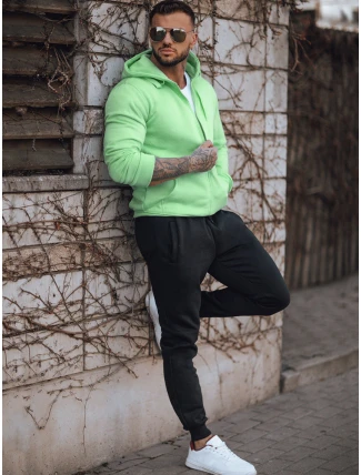 FashionStreet pánská mátová a černá tepláková souprava AX0752