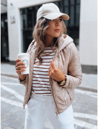 Dámská prošívaná přechodová bunda LILYWOOL camel FashionStreet TY3715