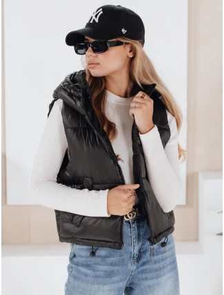 CEDAR dámská prošívaná vesta černá FashionStreet TY3780 CEDAR dámská prošívaná vesta černá FashionStreet TY3780