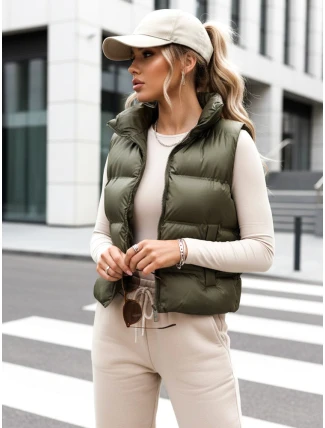 Dámská prošívaná vesta WILLOW green FashionStreet TY3799