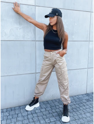 Dámské padákové kalhoty ADVENTURE beige UY1639