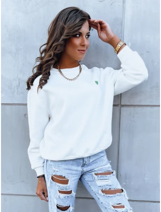 Dámská mikina HEARTBEAT bílá FashionStreet BY1214