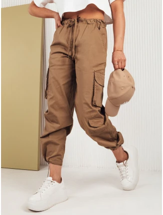 Dámské padákové kalhoty MIRI camel FashionStreet UY1680 Dámské padákové kalhoty MIRI camel FashionStreet UY1680