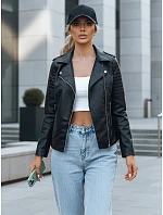 Dámská kožená bunda HAUTE VISTA black FashionStreet TY3892