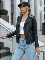 Dámská kožená bunda HAUTE VISTA black FashionStreet TY3892