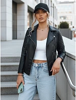 Dámská kožená bunda HAUTE VISTA black FashionStreet TY3892