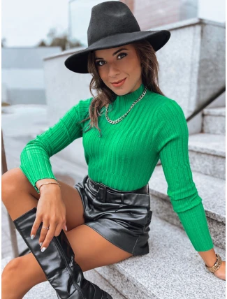 Dámský svetr s rolákem OASIS green FashionStreet MY2248