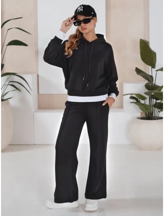 Dámská tepláková souprava SANELIS černá FashionStreet AY0984