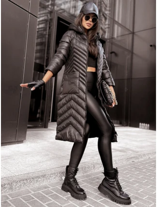 Dámská prošívaná bunda RUNWAY FLAIR černá FashionStreet TY3889z