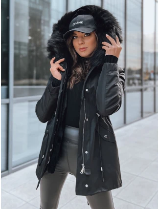 Dámská zimní bunda parka GARNET černá FashionStreet TY3957 Dámská zimní bunda parka GARNET černá FashionStreet TY3957