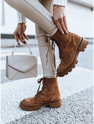 Dámské kozačky LOVED camel FashionStreet ZY0406