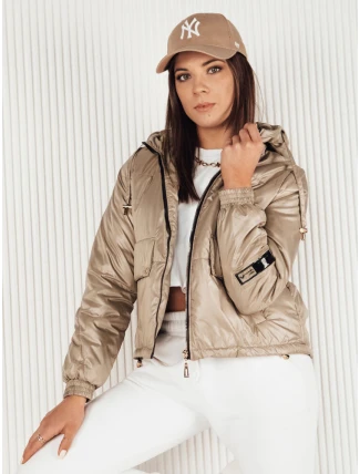 Dámská přechodová bunda ARON camel FashionStreet TY4112