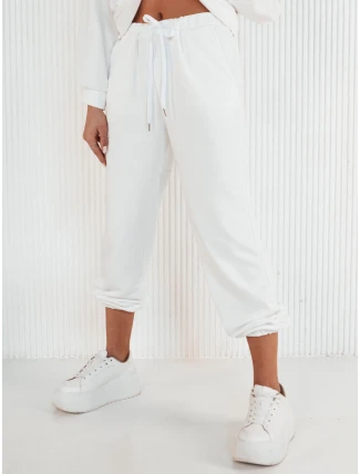 Dámské tepláky FILAN ecru FashionStreet UY1885 Dámské tepláky FILAN ecru FashionStreet UY1885