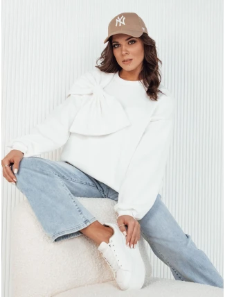 Dámská oversize mikina BOWLOOP ecru FashionStreet BY1263