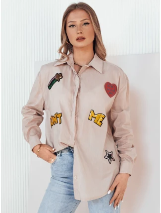 Dámská hnědá košile CAMBIL FashionStreet DY0411 Dámská hnědá košile CAMBIL FashionStreet DY0411