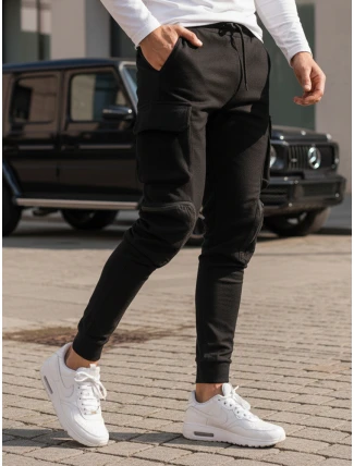 Pánské bojové kalhoty černé FashionStreet UX4164