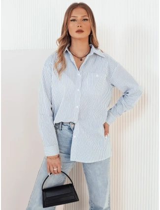 Dámská pruhovaná košile SEMENA bílá FashionStreet DY0414 Dámská pruhovaná košile SEMENA bílá FashionStreet DY0414