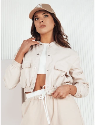 Dámská přechodná bunda bomber KADYS beige FashionStreet TY4188