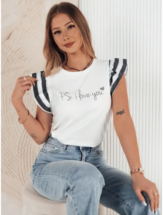 Dámské tričko AMOURI bílé FashionStreet RY2414