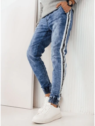 Pánské džínové kalhoty jogger modré FashionStreet UX4224