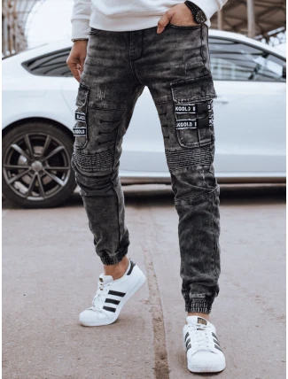 Pánské bojové kalhoty šedé FashionStreet UX4239