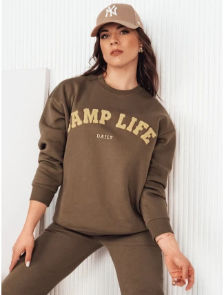 SAFONIS hnědá dámská mikina FashionStreet BY1277