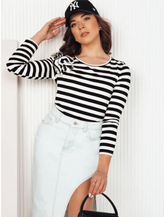 Dámská pruhovaná halenka MORAS černá FashionStreet RY2483