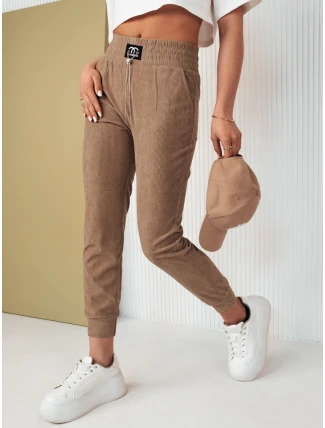 Dámské tepláky DERCY camel FashionStreet UY2045