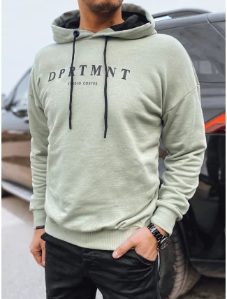 Pánská mikina s olivovým potiskem FashionStreet BX5678