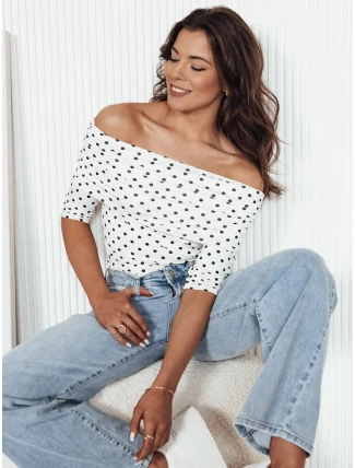 Dámská blůza BLISSE s pruhy ve světle béžové barvě FashionStreet RY2511