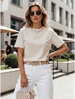 JASIL krémové dámské tričko FashionStreet RY2531