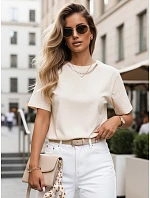 JASIL krémové dámské tričko FashionStreet RY2531