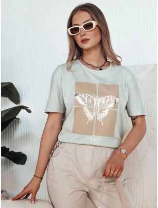 Dámské šedé tričko GLOWY FashionStreet RY2597