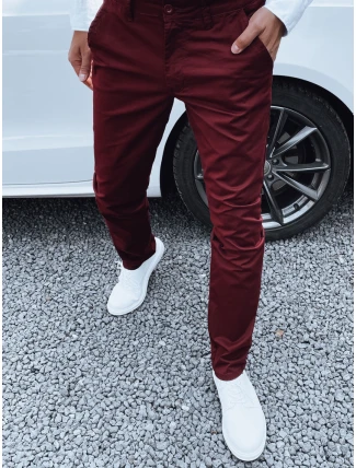 FashionStreet pánské vínové kalhoty UX4339