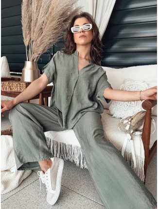 Dámská halenka NAMAYAS khaki FashionStreet RY2605