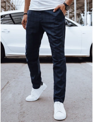 Pánské ležérní tmavě modré kalhoty FashionStreet UX4381