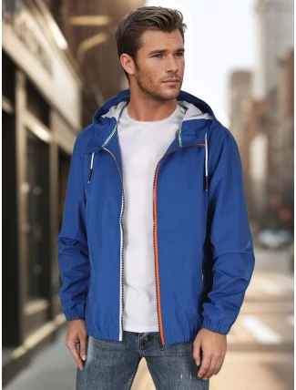 FashionStreet pánská přechodná modrá bunda TX4699