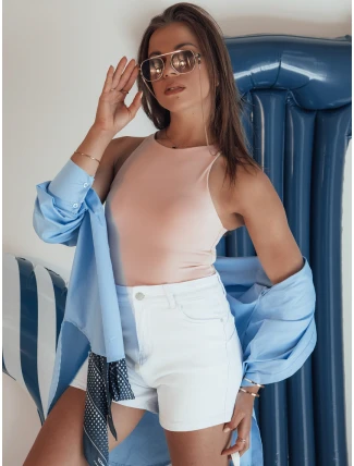 Dámské džínové šortky GLAMWEAR white FashionStreet SY0341