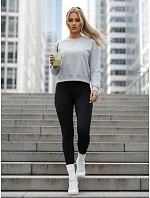 CASUALVIBE dámská klasická mikina světle šedá FashionStreet BY1300