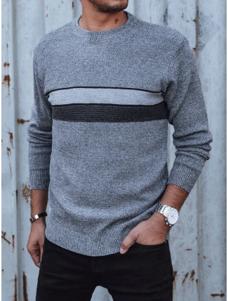 Pánský šedý svetr FashionStreet WX2211