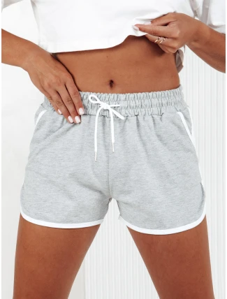 Dámské teplákové kraťasy TOP SPORT light grey FashionStreet SY0406 Dámské teplákové kraťasy TOP SPORT light grey FashionStreet SY0406
