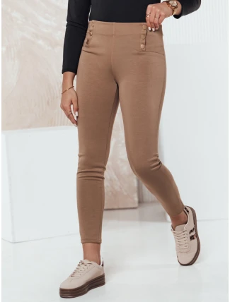 Dámské kalhoty MODSTORY camel FashionStreet UY2180