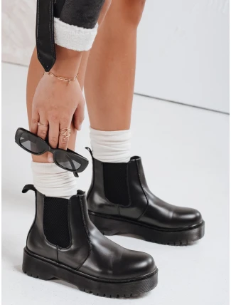 Dámské kozačky STEPBACK s vysokou podrážkou černé FashionStreet ZY0494 Dámské kozačky STEPBACK s vysokou podrážkou černé FashionStreet ZY0494