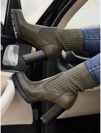 DOMVIBE dámské kozačky s vysokým podpatkem zelené FashionStreet ZY0517 DOMVIBE dámské kozačky s vysokým podpatkem zelené FashionStreet ZY0517