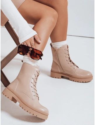 Dámské kozačky STYLOBOSS cream FashionStreet ZY0522 Dámské kozačky STYLOBOSS cream FashionStreet ZY0522